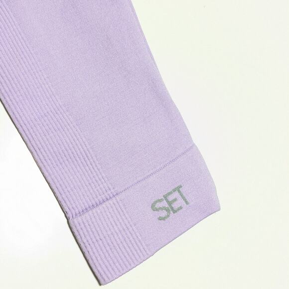 SET Active SculptFlex Leggings Lilac Purple Glitz Womens Small Sportswear Gym - Picture 4 of 7